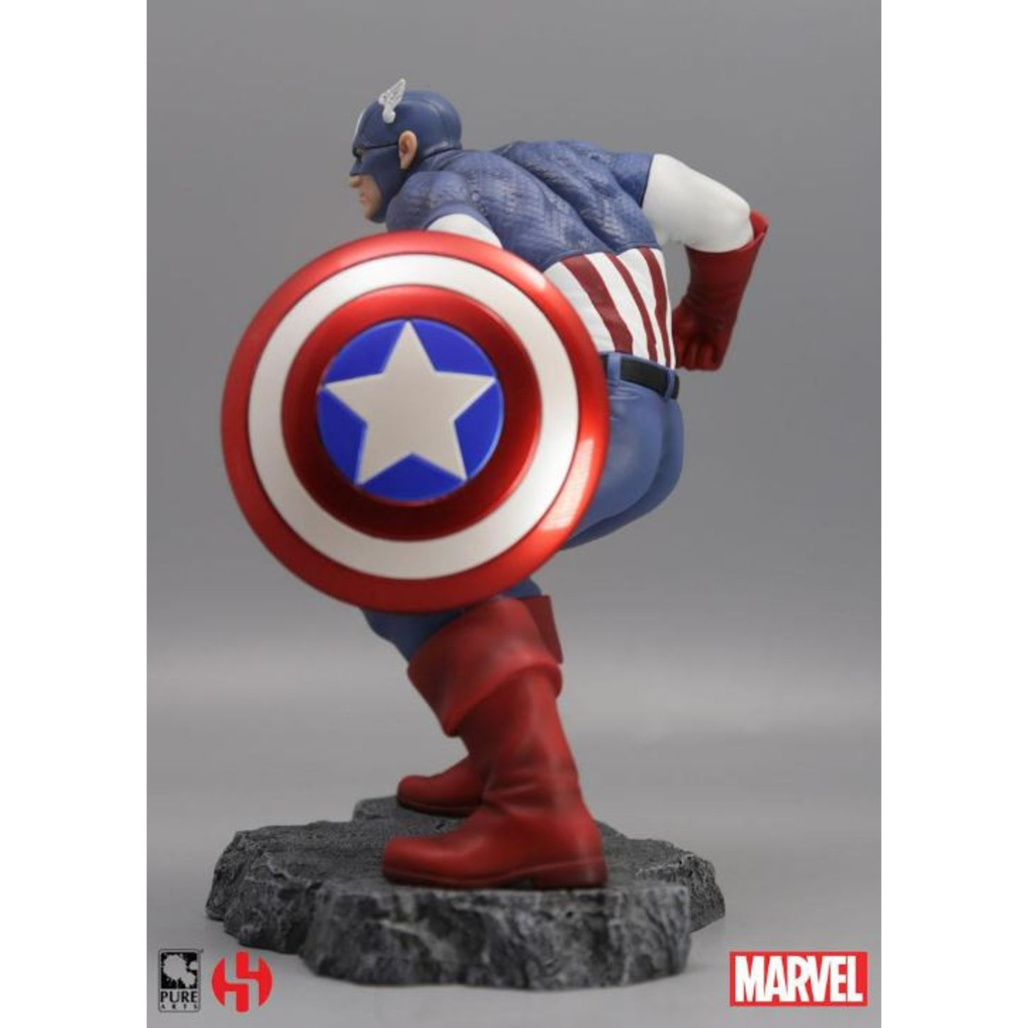 Statueta de colectie Marvel Captain America, 22 cm, Multicolor fotografia produsului View 10 L