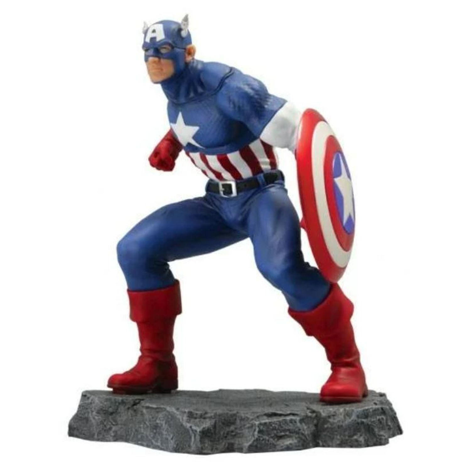 Statueta de colectie Marvel Captain America, 22 cm, Multicolor fotografia produsului
