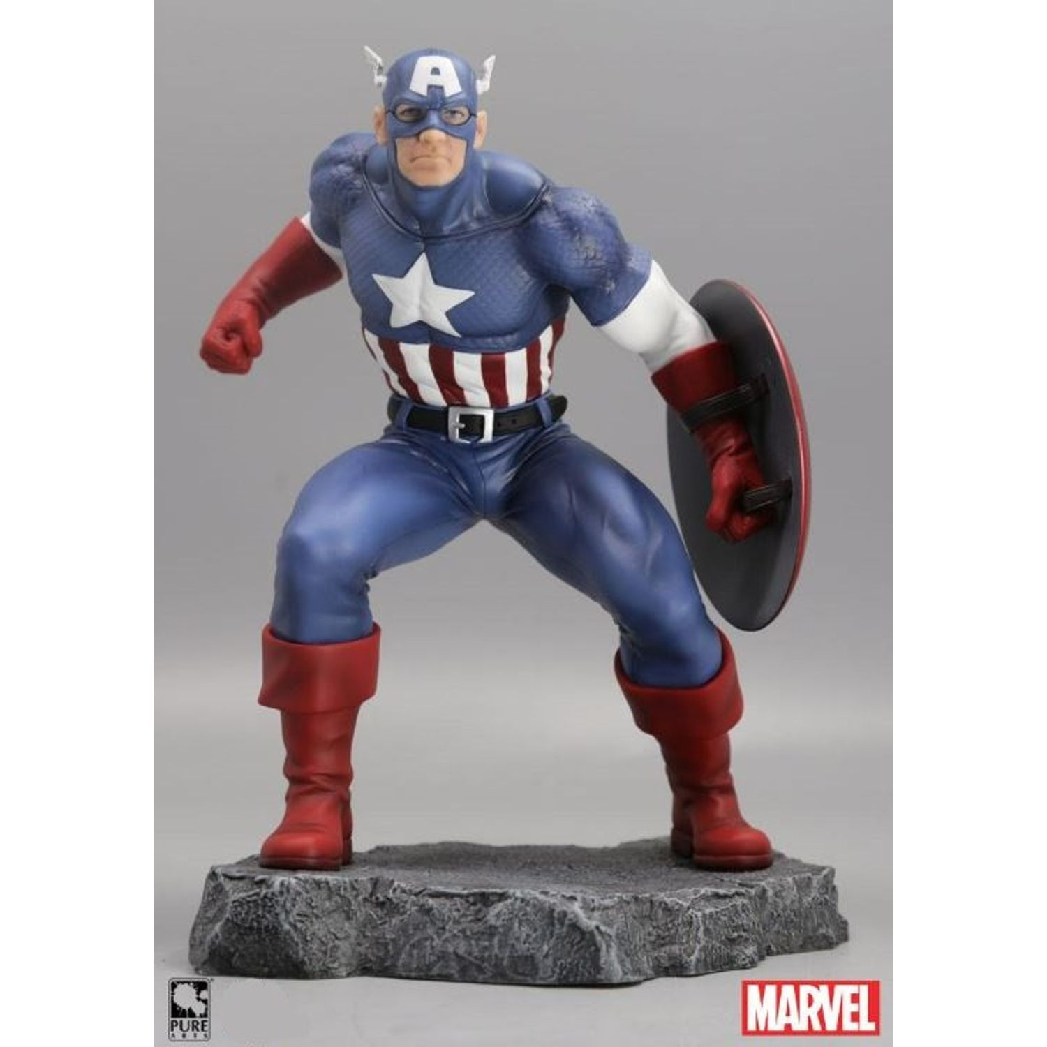 Statueta de colectie Marvel Captain America, 22 cm, Multicolor fotografia produsului View 4 L