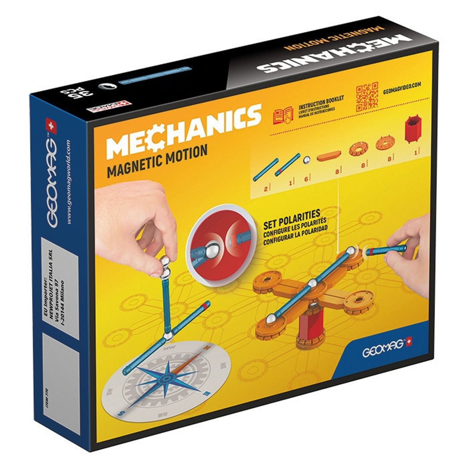 Set de constructie Geomag Mechanics Magnetic motion, 35 piese fotografia produsului View 2 L