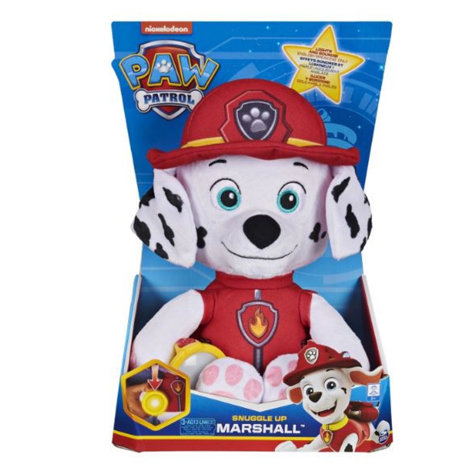 Jucarie de plus interactiva Paw Patrol - Snuggle Up, Marshall fotografia produsului