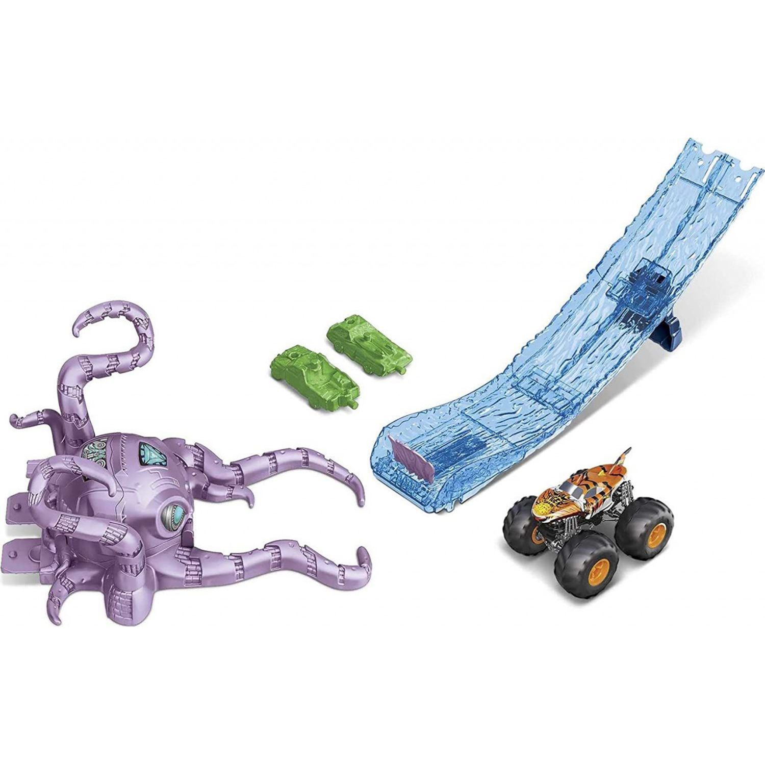 Set Hot Wheels Monster Trucks - Octo-Slam, Multicolor, 4 ani+ fotografia produsului View 3 L