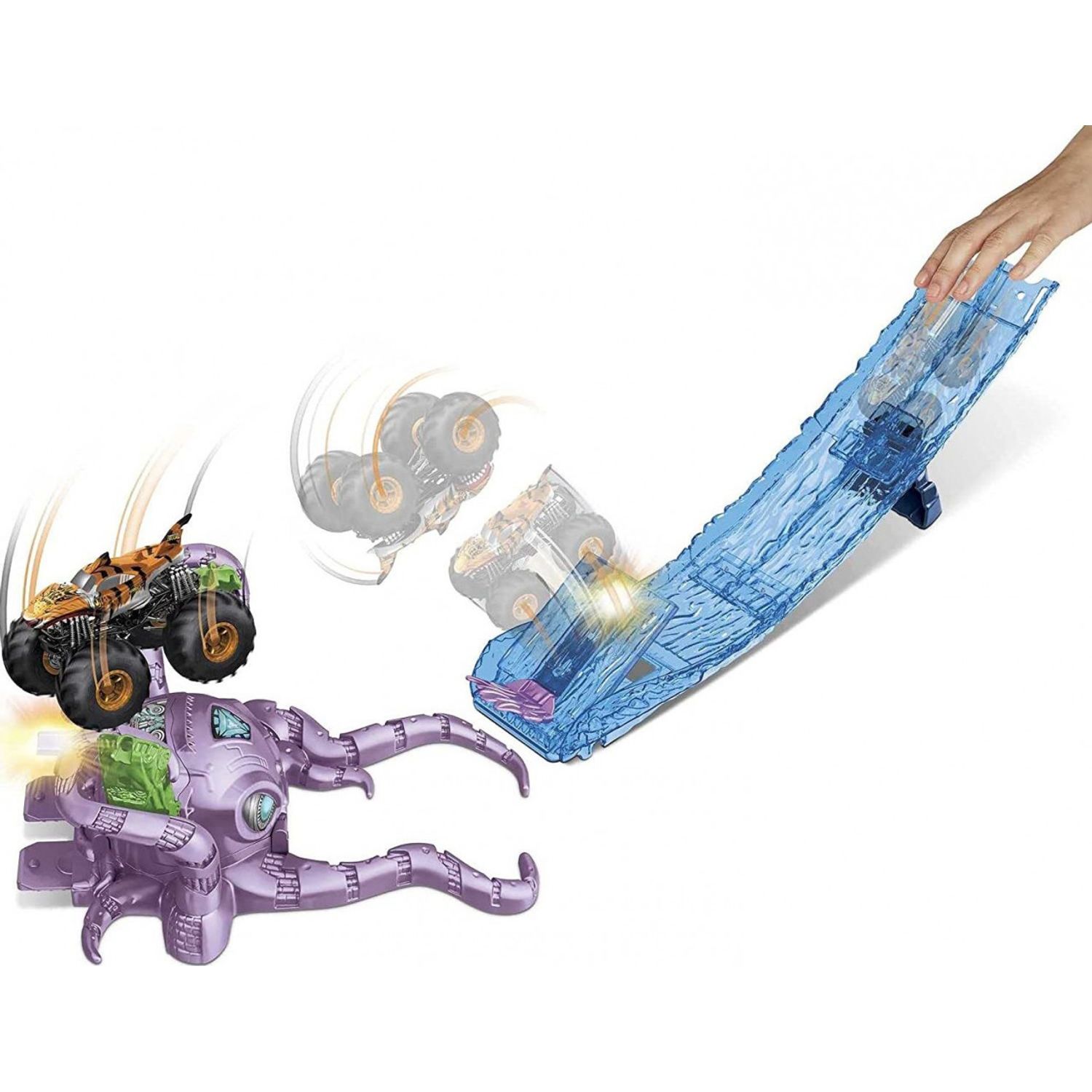 Set Hot Wheels Monster Trucks - Octo-Slam, Multicolor, 4 ani+ fotografia produsului View 4 L