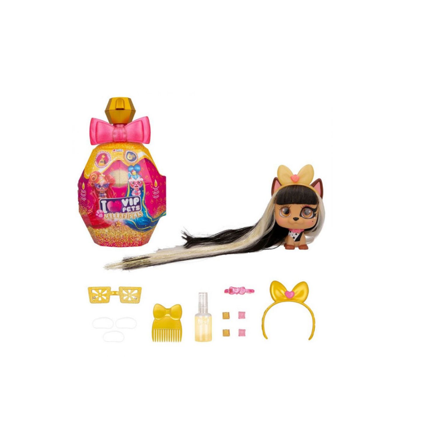 Catelus surpriza VIP Pets Celebrity cu 10 accesorii surpriza fotografia produsului View 6 L