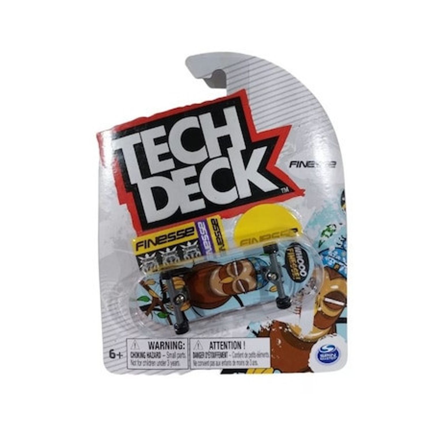 Mini placa skateboard Tech Deck Finesse, Albastru-Maro, 9 cm fotografia produsului
