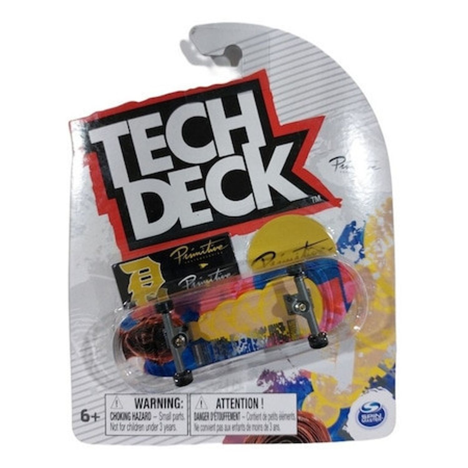 Mini placa skateboard Tech Deck Primitive, Multicolor, 9 cm fotografia produsului