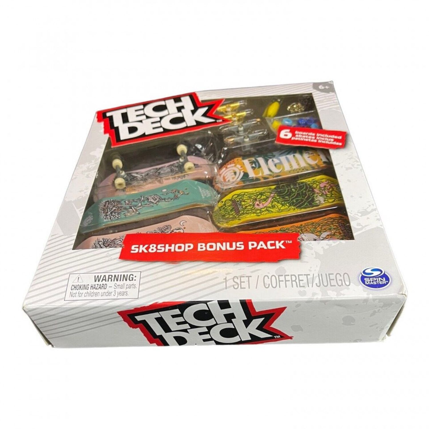 Set 6 mini placi skateboard, Tech Deck, Bonus Pack, Element fotografia produsului View 2 L
