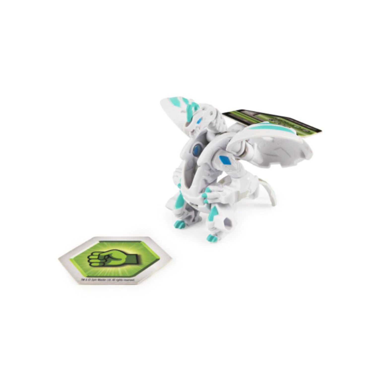 Figurina Bakugan Geogan Rising - Dragonoid ultra, Alb, 5 cm fotografia produsului View 6 L