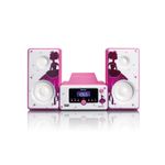 Microsistem Lenco MC-020 Princess, FM, USB, Bluetooth, Roz fotografia produsului View 3 S