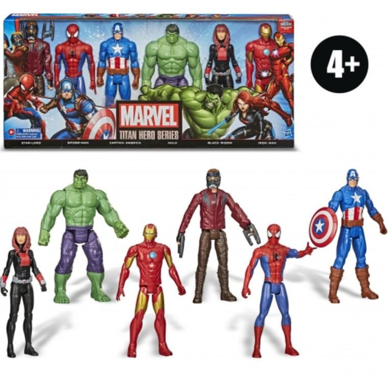 Set 6 figurine Marvel Titan Hero Series, 30 cm, Multicolor fotografia produsului View 2 L