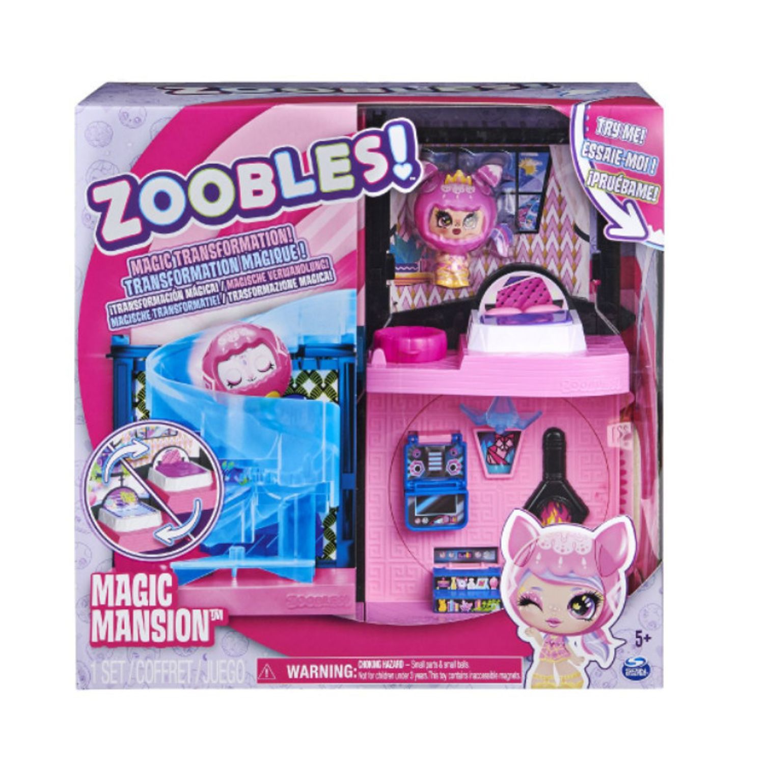 Jucarie interactiva Zoobles, Magic Mansion playset, 3 ani+ fotografia produsului