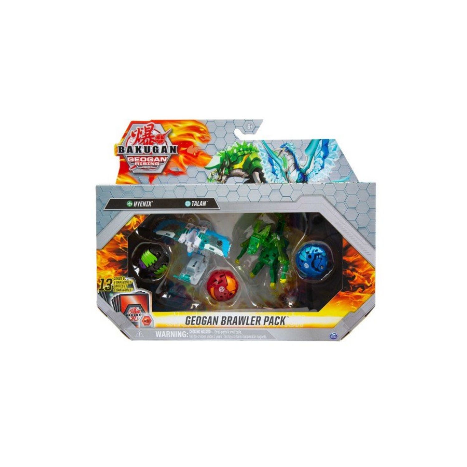 Set 5 Figurine Bakugan Geogan Brawler Pack Hyenix & Talan fotografia produsului View 2 L