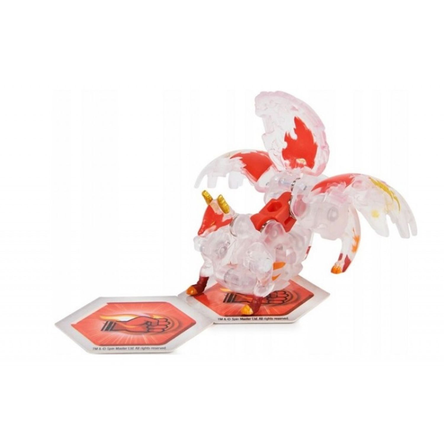 Figurina Bakugan Evolutions, Blitz Fox, Transparent, 6 cm fotografia produsului View 3 L