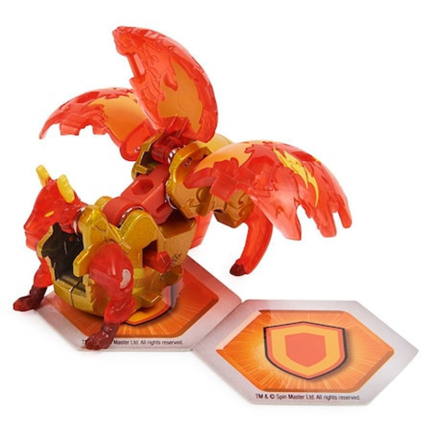 Figurina Metalica Bakugan Evolutions, Blitz Fox Rosu, 6cm fotografia produsului View 7 L
