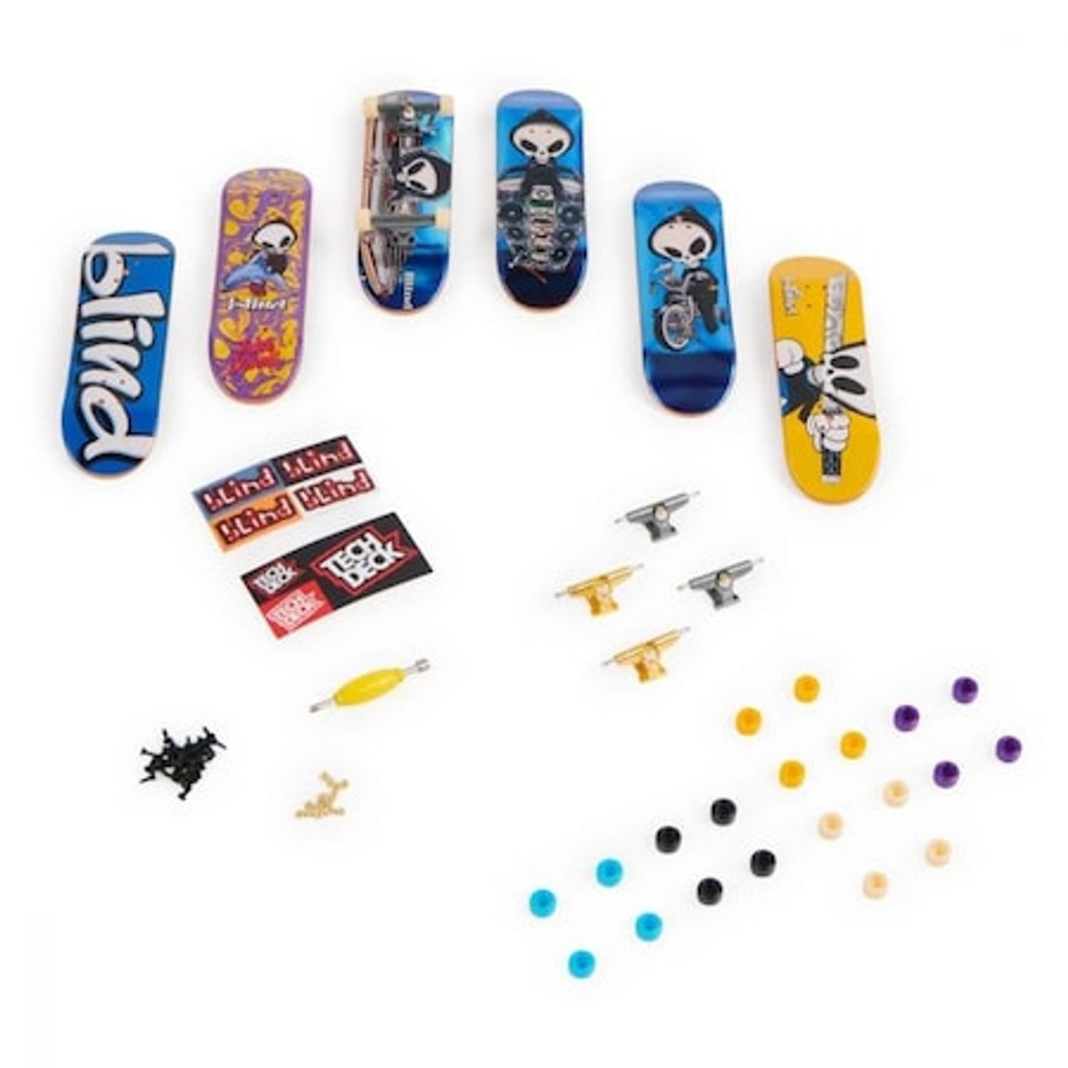 Set 6 mini placi skateboard, Tech Deck, Bonus Pack, Blind fotografia produsului View 2 L