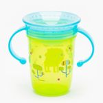 Cana Wonder cup Nuby 360 cu manere, +6 luni, 240ml, Verde fotografia produsului