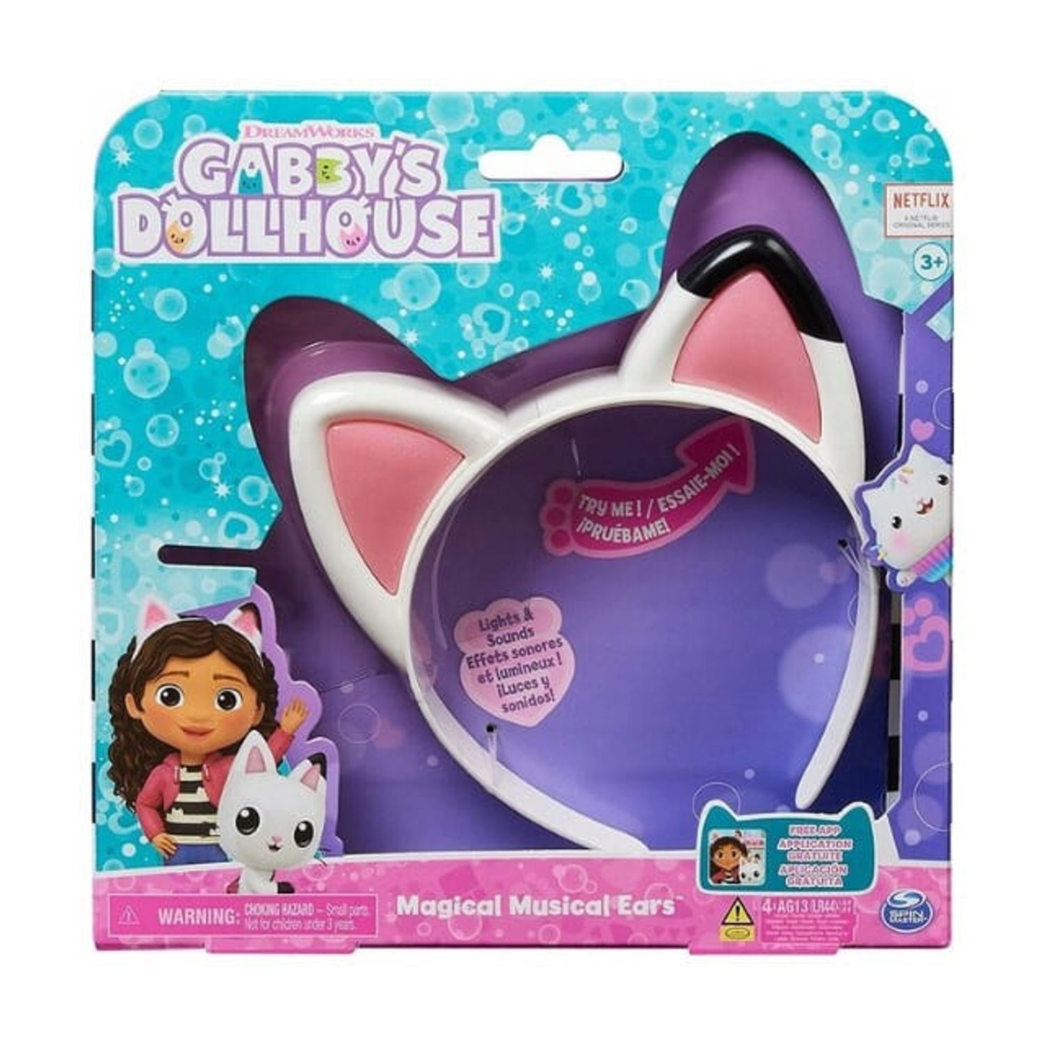 Casti copii Gabby's Dollhouse cat magic ears, Spin Master fotografia produsului View 2 L