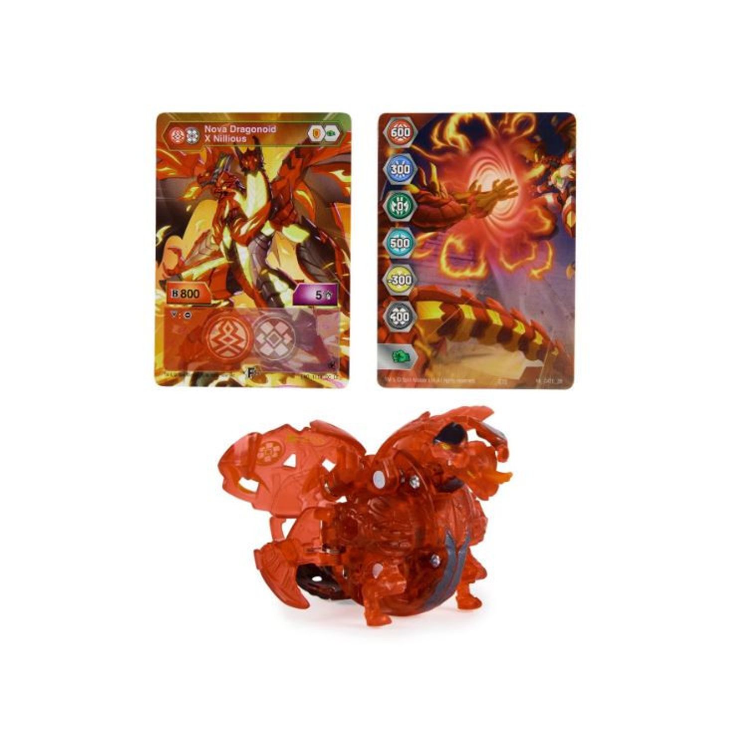 Figurina Bakugan - Legends, Nova Dragonoid Nillious, Rosu fotografia produsului View 3 L