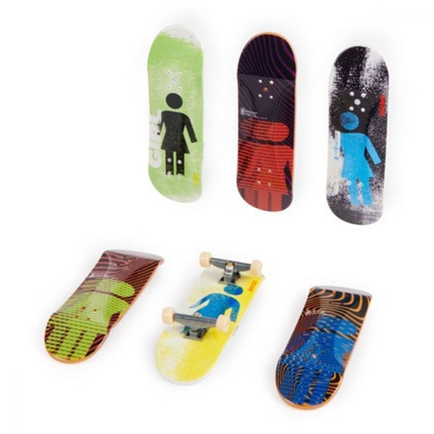 Set 6 mini placi skateboard, Tech Deck, Bonus Pack, Girl fotografia produsului View 3 L