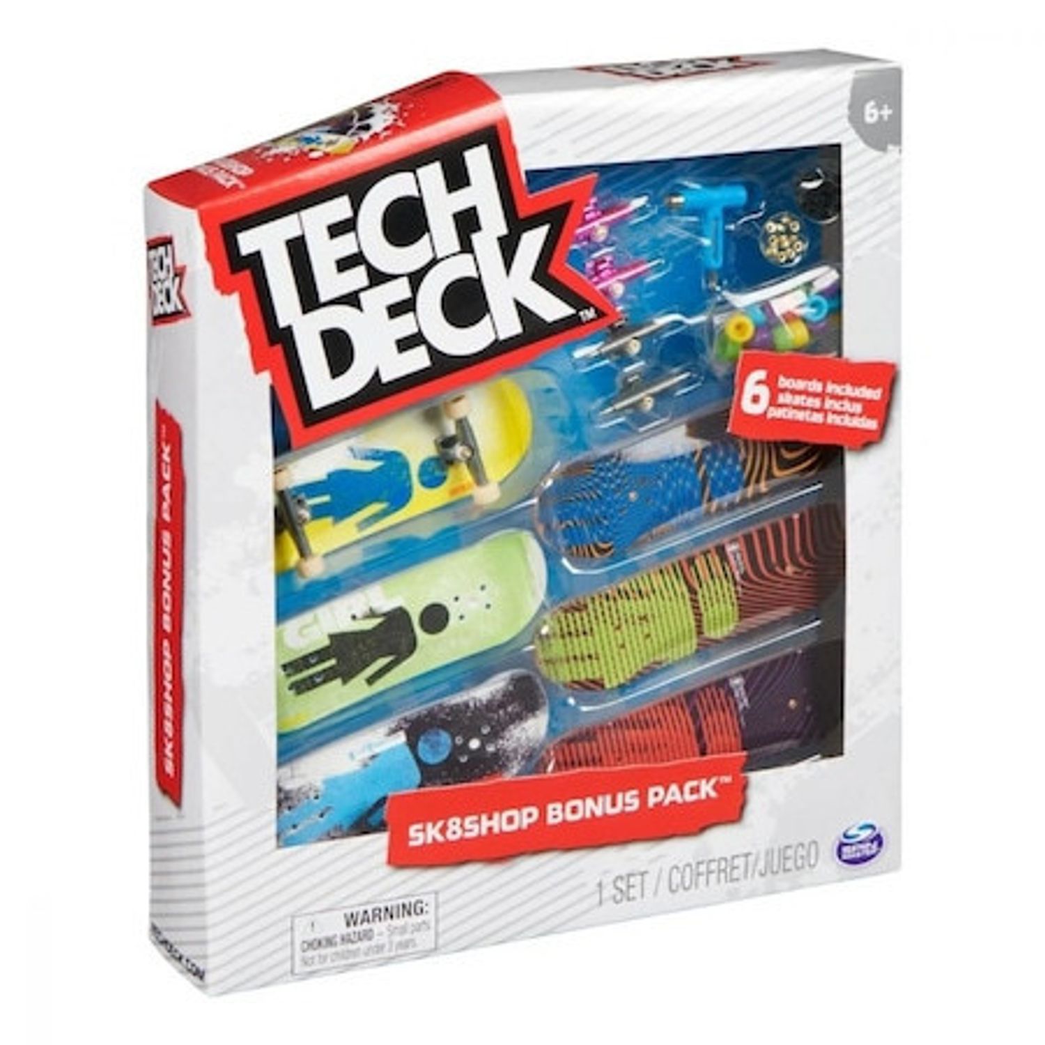 Set 6 mini placi skateboard, Tech Deck, Bonus Pack, Girl fotografia produsului