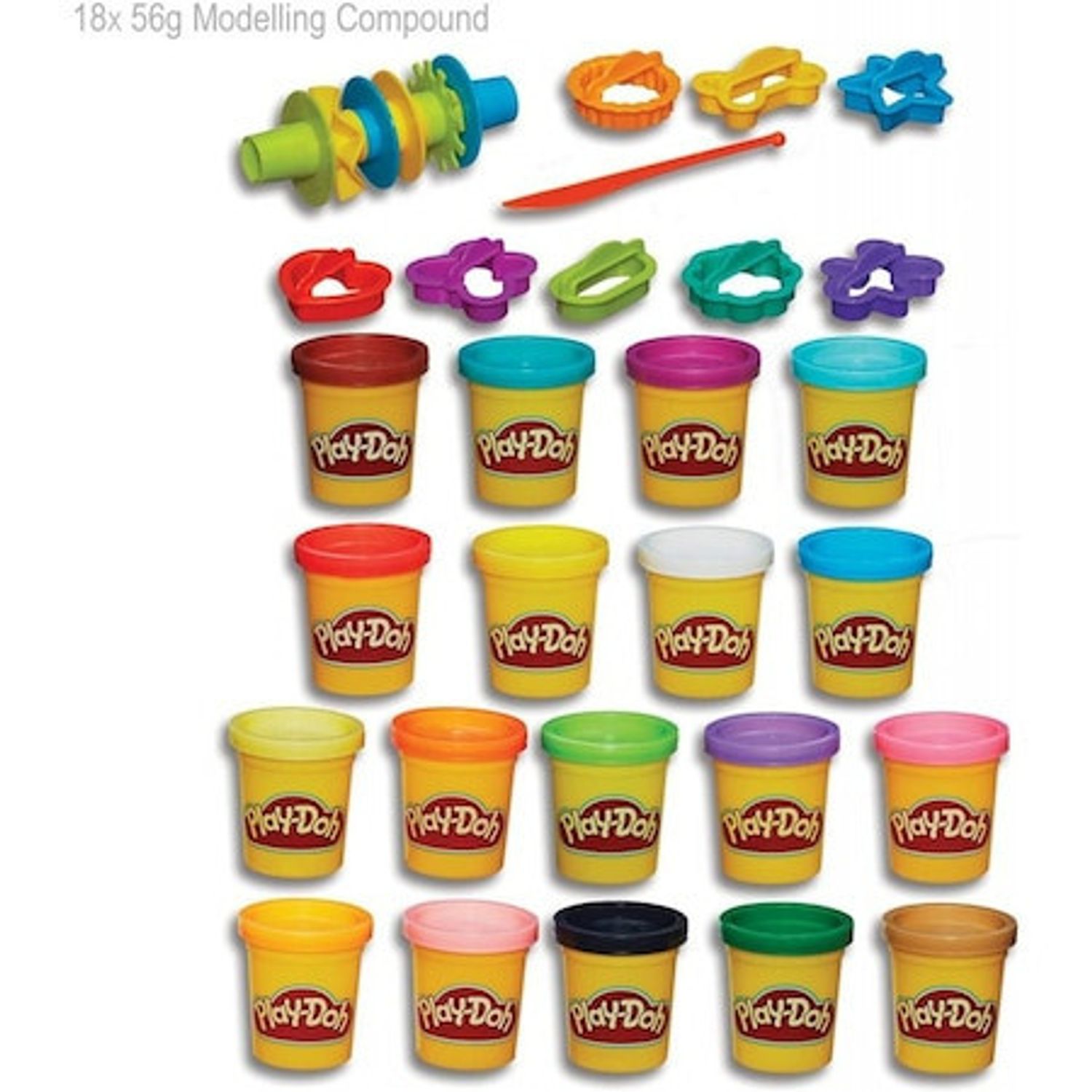 Set plastilina + accesorii, Hasbro, Play Doh Super Color fotografia produsului