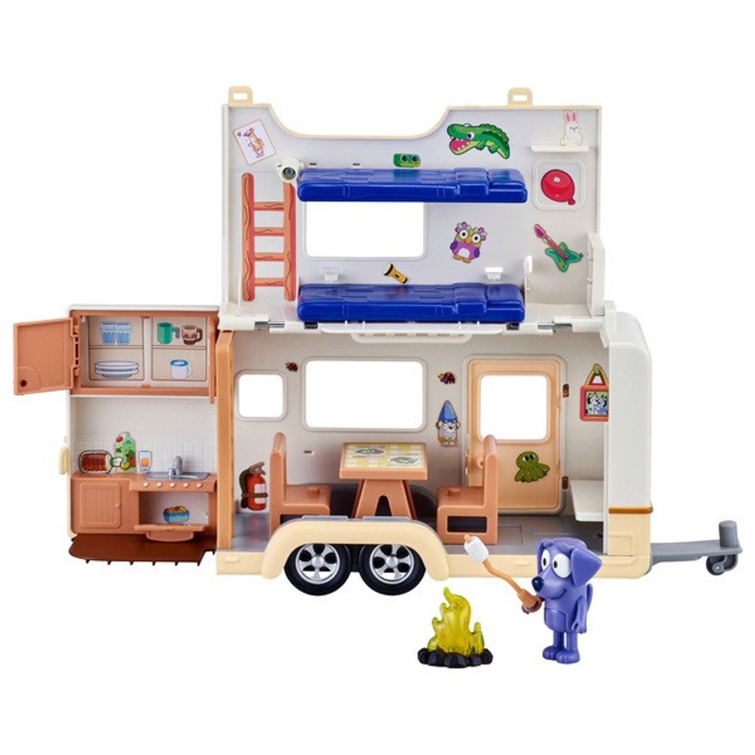 Set de joaca Bluey - Aventuri cu rulota, 9 piese, 3 ani+ fotografia produsului View 3 L