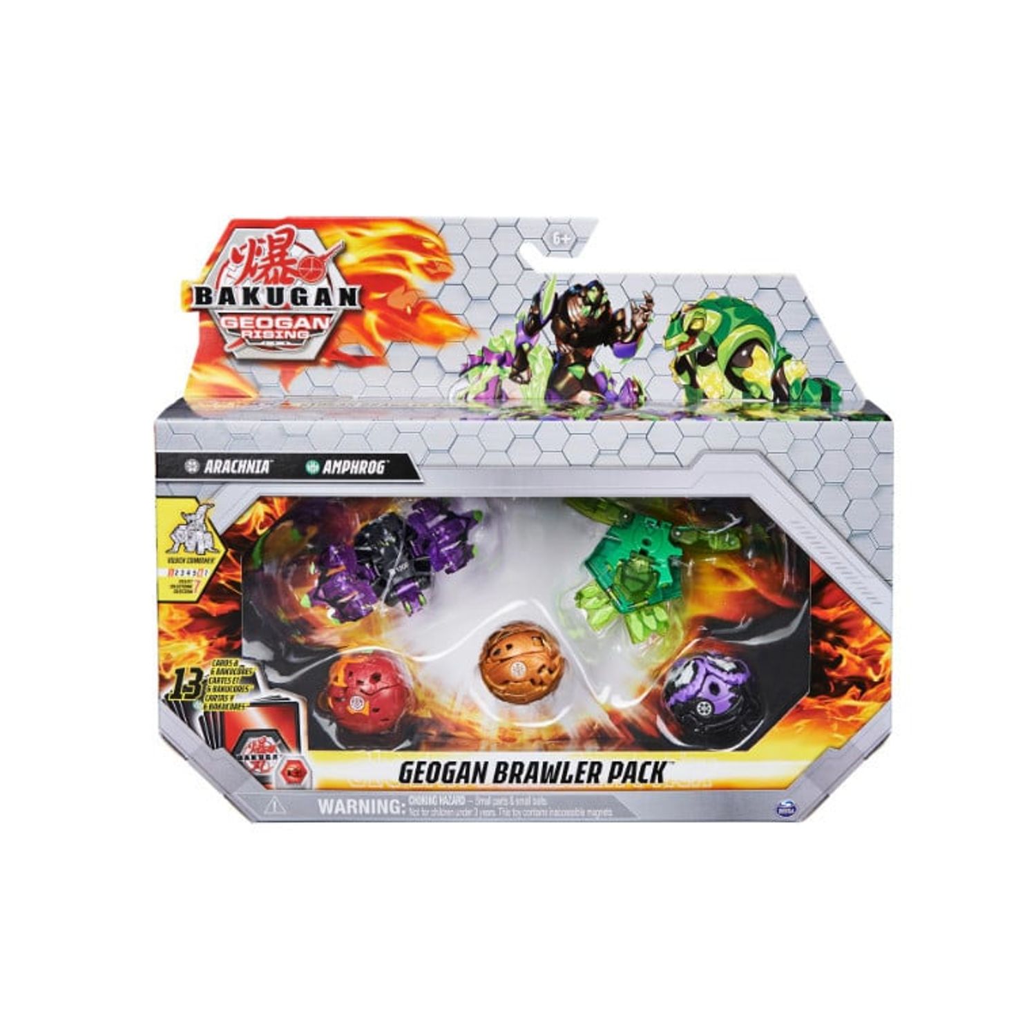Set de joaca Bakugan Geogan Brawler, Arachnia si Amphrog fotografia produsului
