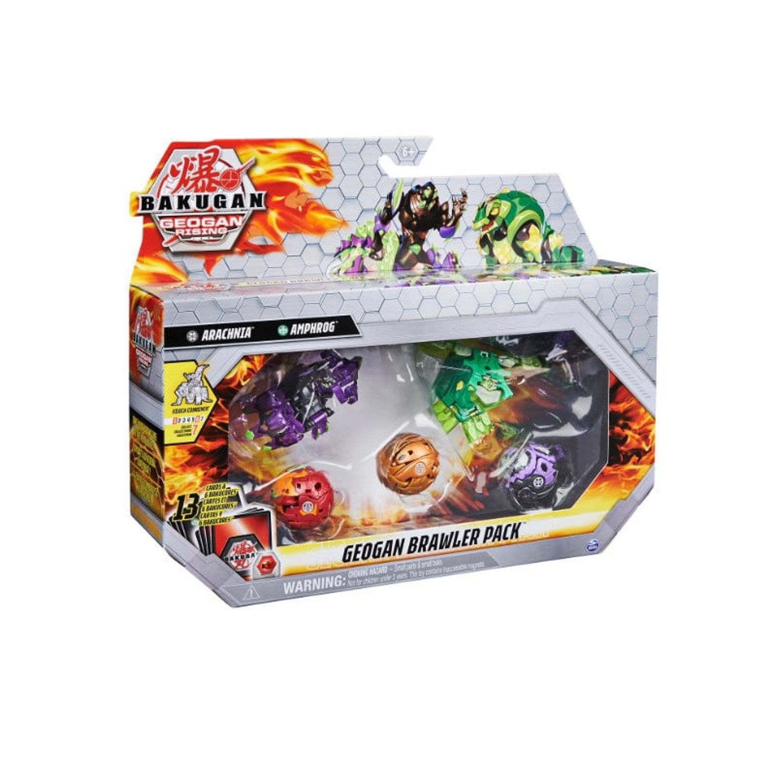 Set de joaca Bakugan Geogan Brawler, Arachnia si Amphrog fotografia produsului View 4 L