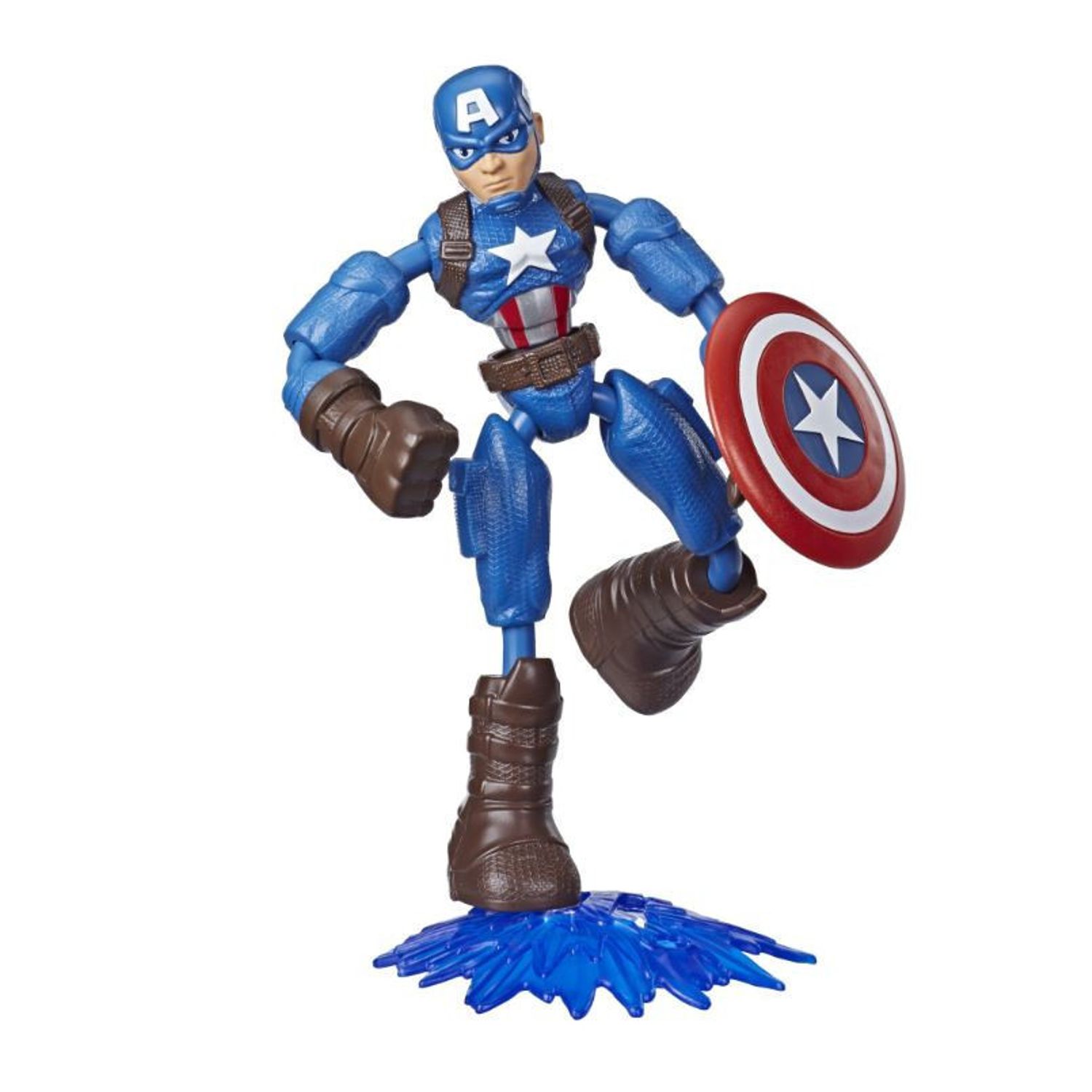 Figurina Bend and Flex Avengers - Captain America, 15 cm fotografia produsului View 7 L