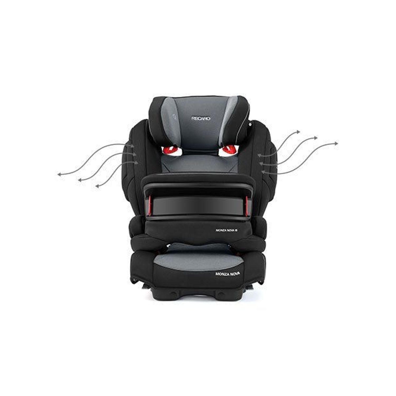 Scaun Auto Copii cu Isofix Monza Nova IS Prime Mat Black fotografia produsului View 3 L