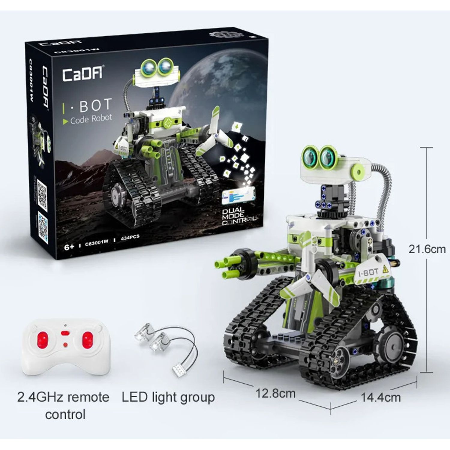 Set constructie robot Cadfi TY126634, 434 piese, 6 ani+ fotografia produsului View 9 L