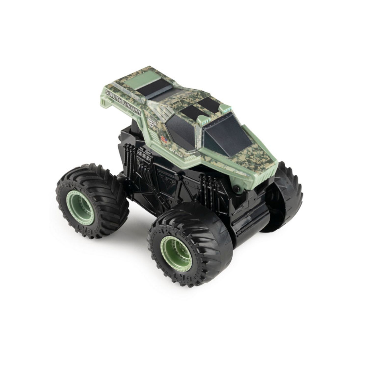Masinuta Monster Jam Click Flip - Soldier Fortune, 1:43 fotografia produsului View 2 L