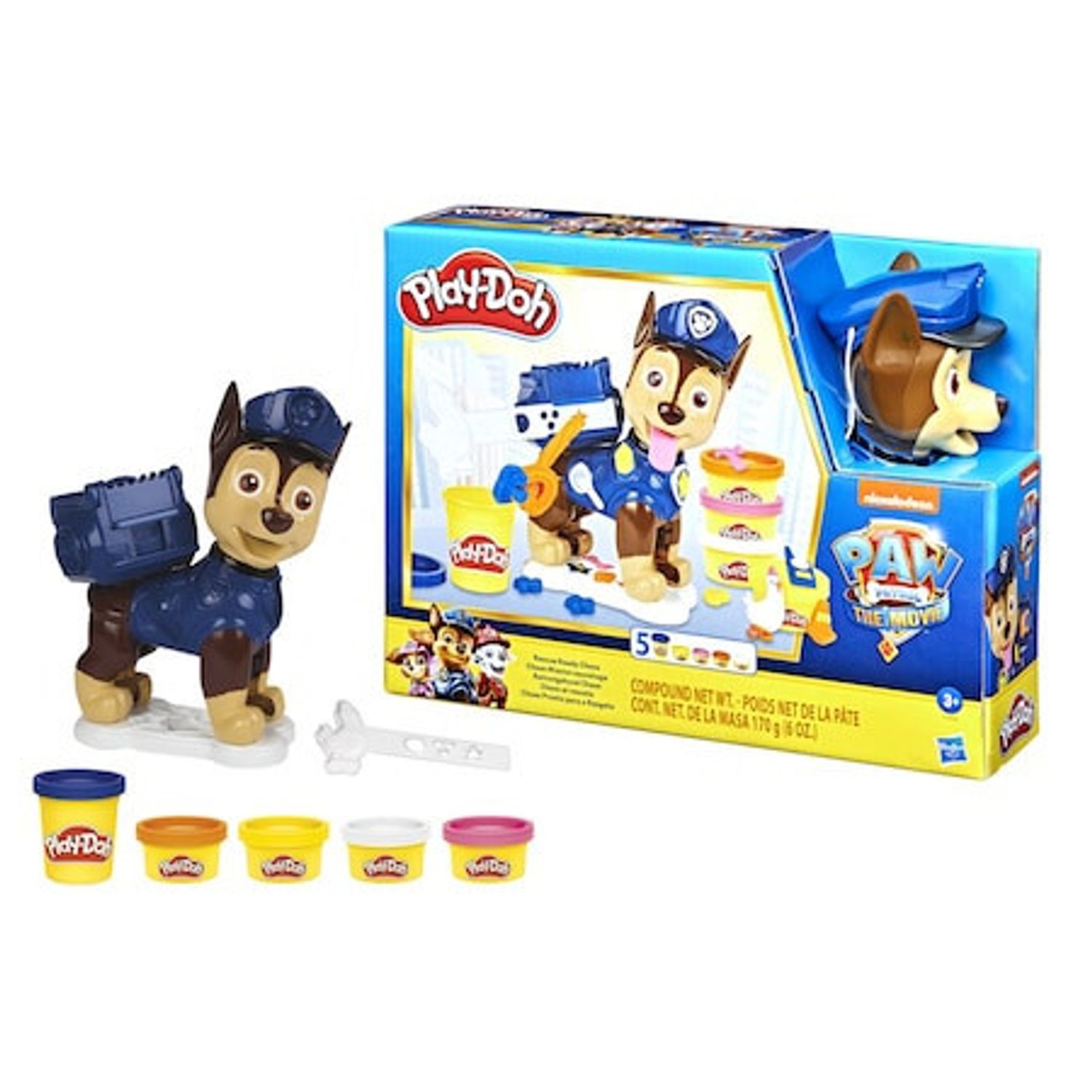Set Play-Doh - Paw Patrol, Rescue Ready Chase, 5 culori fotografia produsului