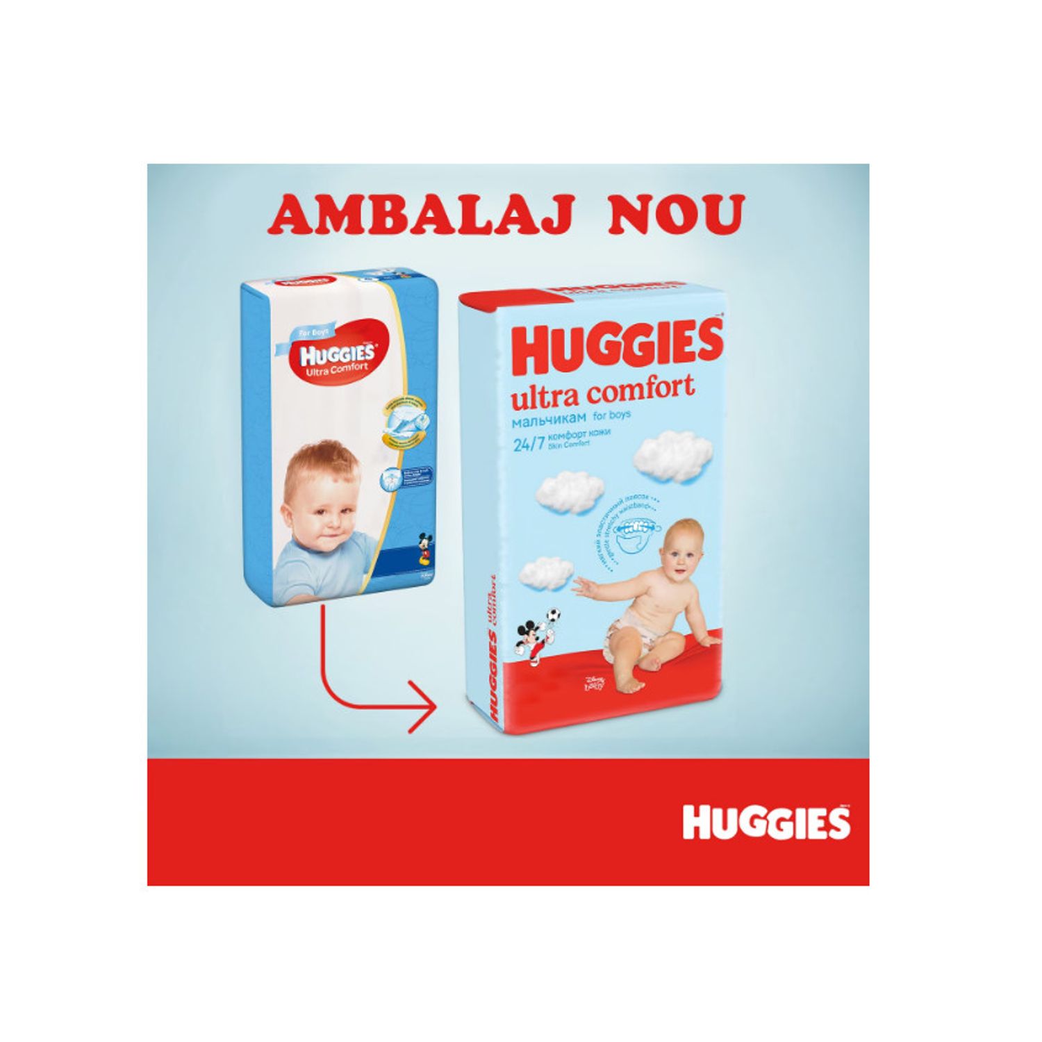 Scutece Huggies Ultra Comfort 3, Baieti, 5-9 kg, 78 buc fotografia produsului View 3 L