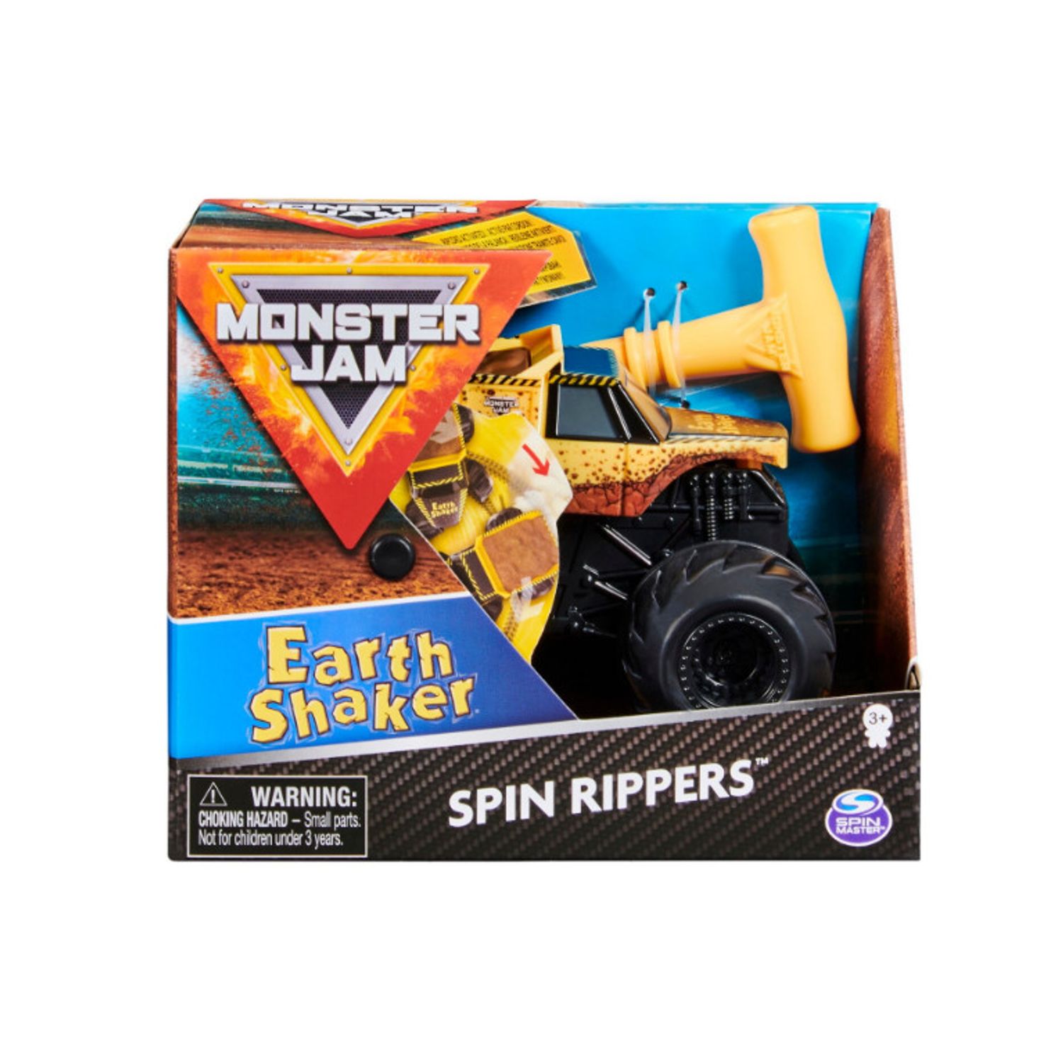 Masinuta Monster Jam Spin Rippers - Earth Shaker, 1:43 fotografia produsului View 5 L