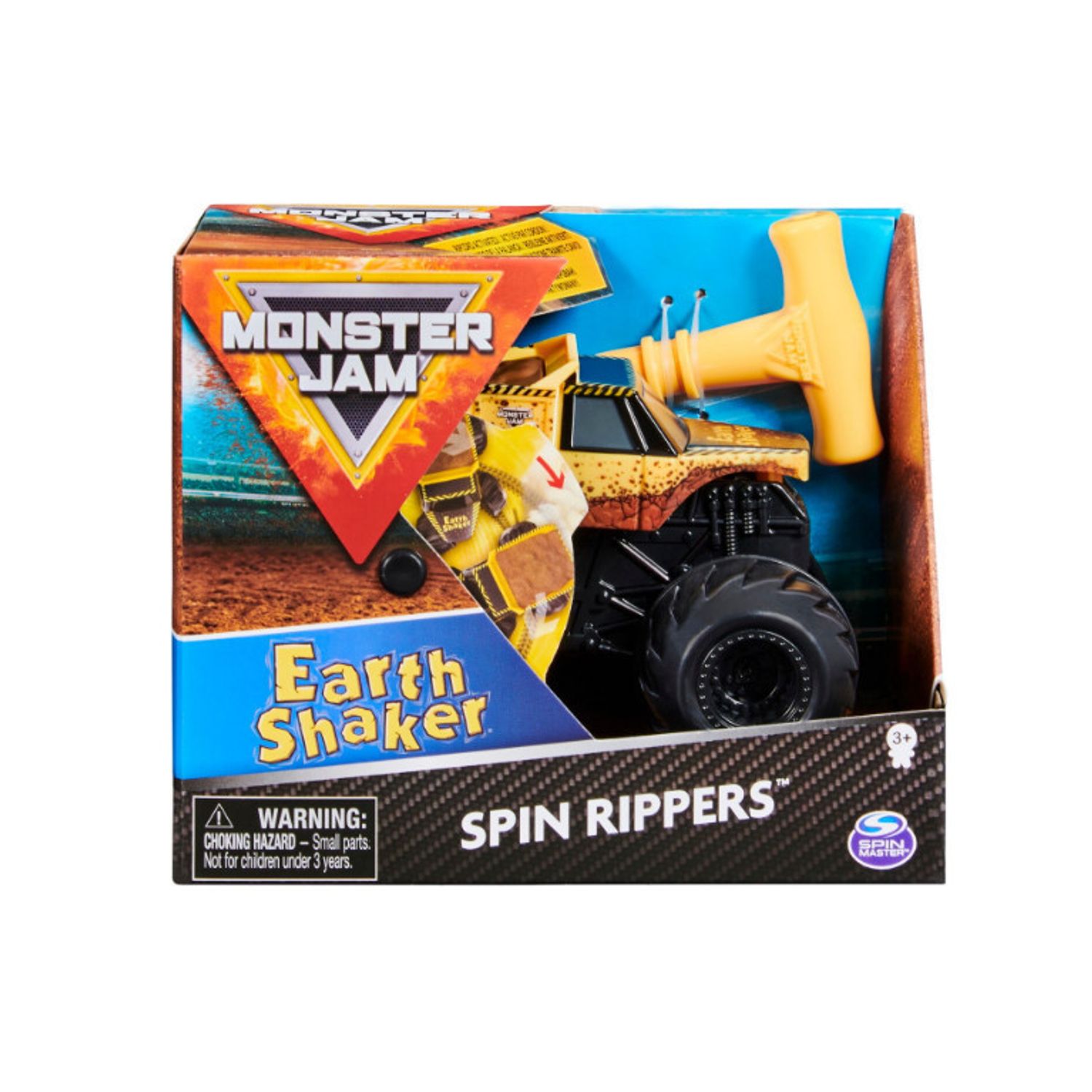 Masinuta Monster Jam Spin Rippers - Earth Shaker, 1:43 fotografia produsului View 8 L