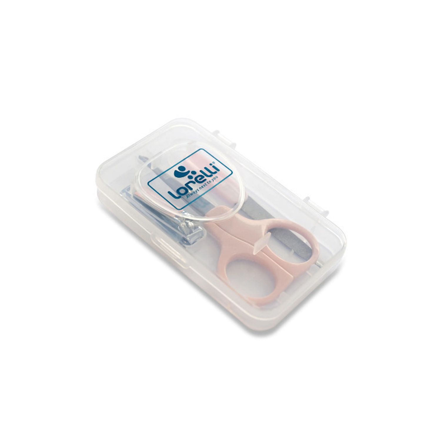 Set manichiura bebe, Lorelli, 3 piese, cu suport, Pink fotografia produsului
