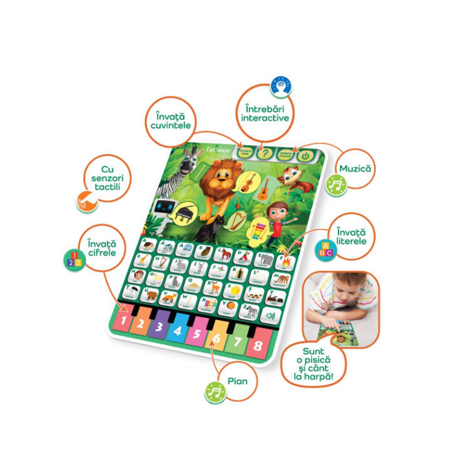 Tableta Educativa Interactiva Noriel, Lexibook Animale fotografia produsului View 6 L