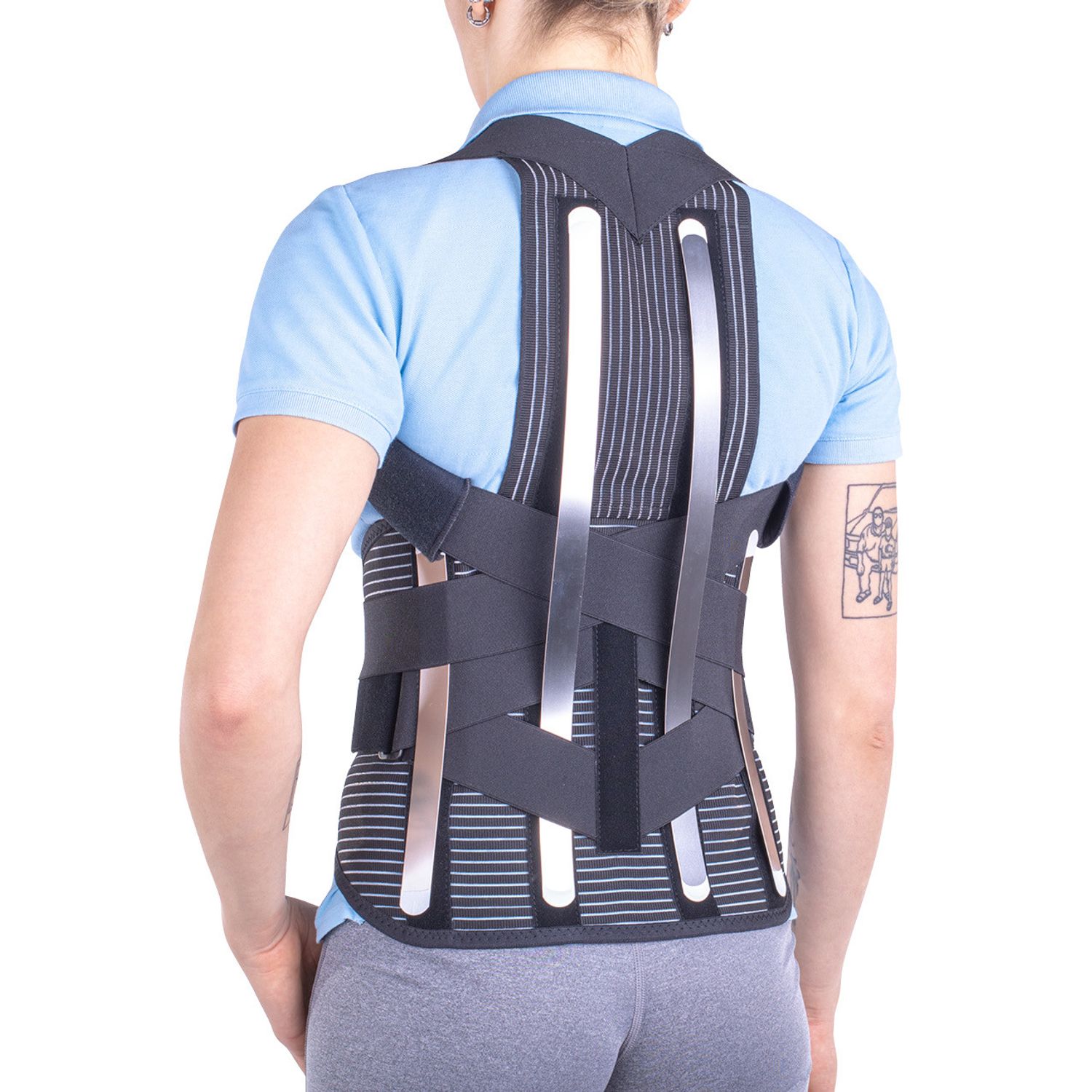 Corset toraco lombo sacral, Triamed, Tls Fix, Negru, 6 fotografia produsului View 4 L