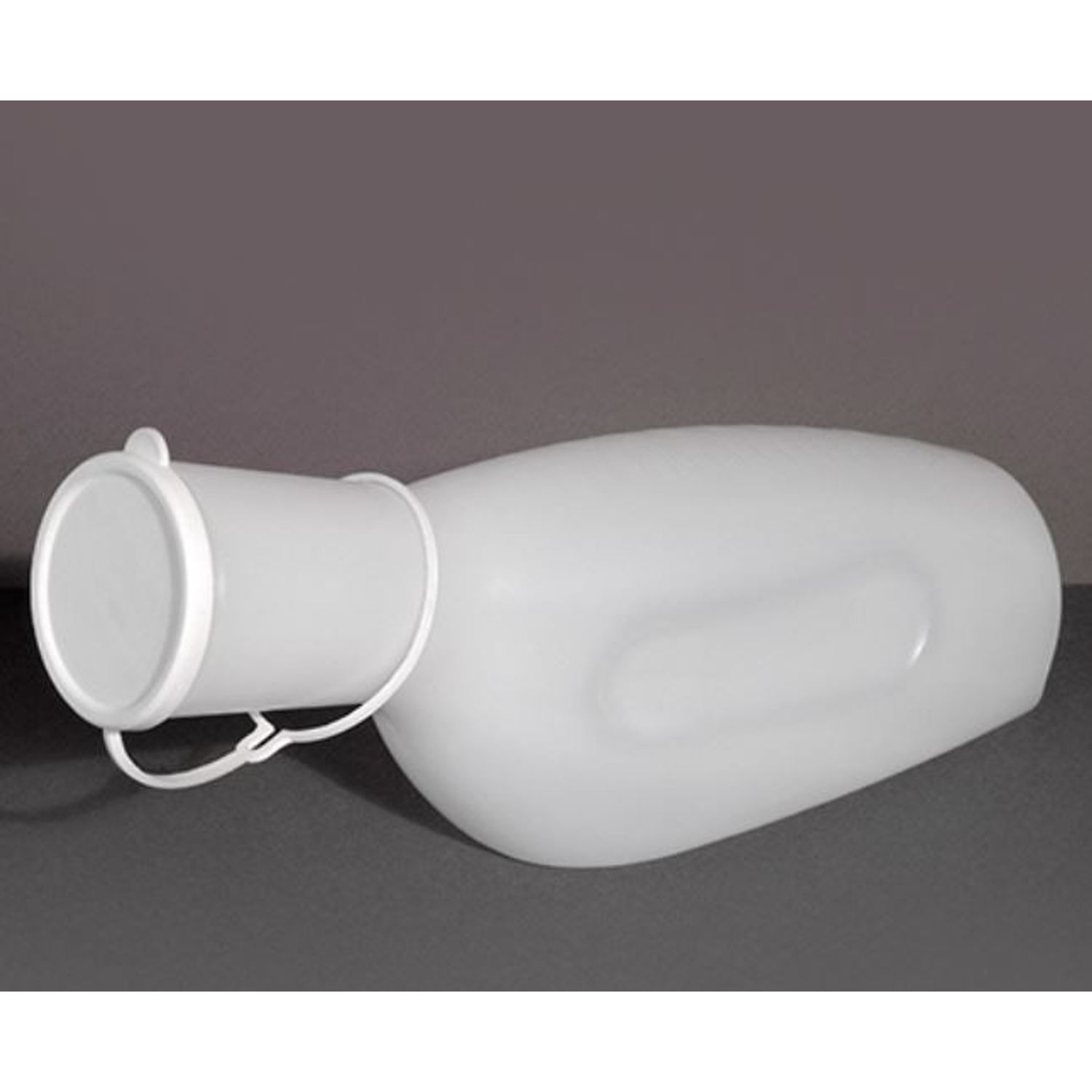 Urinar cu capac pentru barbati Triamed TRM403, 1L, Alb fotografia produsului View 2 L