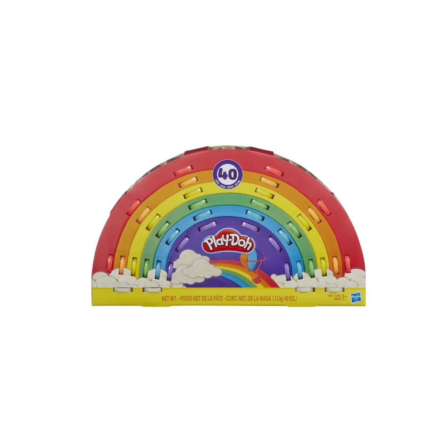 Set plastilina Play Doh Ultimate Rainbow, 40 de cutii fotografia produsului View 2 L