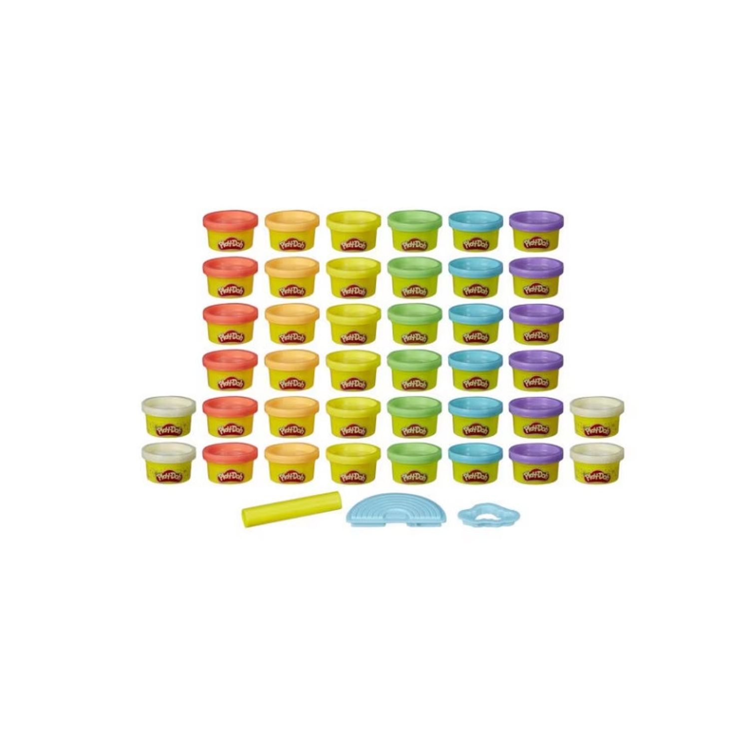 Set plastilina Play Doh Ultimate Rainbow, 40 de cutii fotografia produsului View 4 L