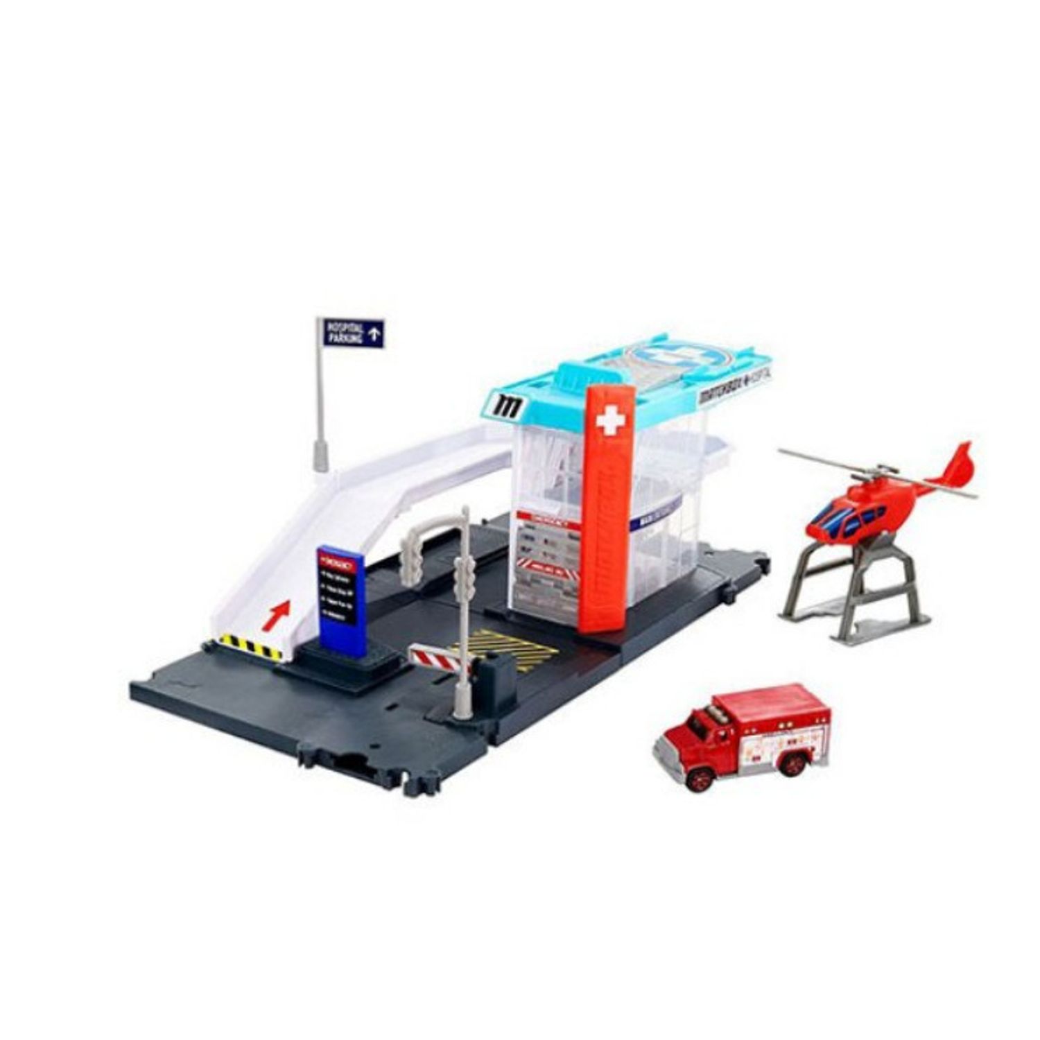 Set de joaca Matchbox, statie de salvare cu elicopter fotografia produsului View 3 L
