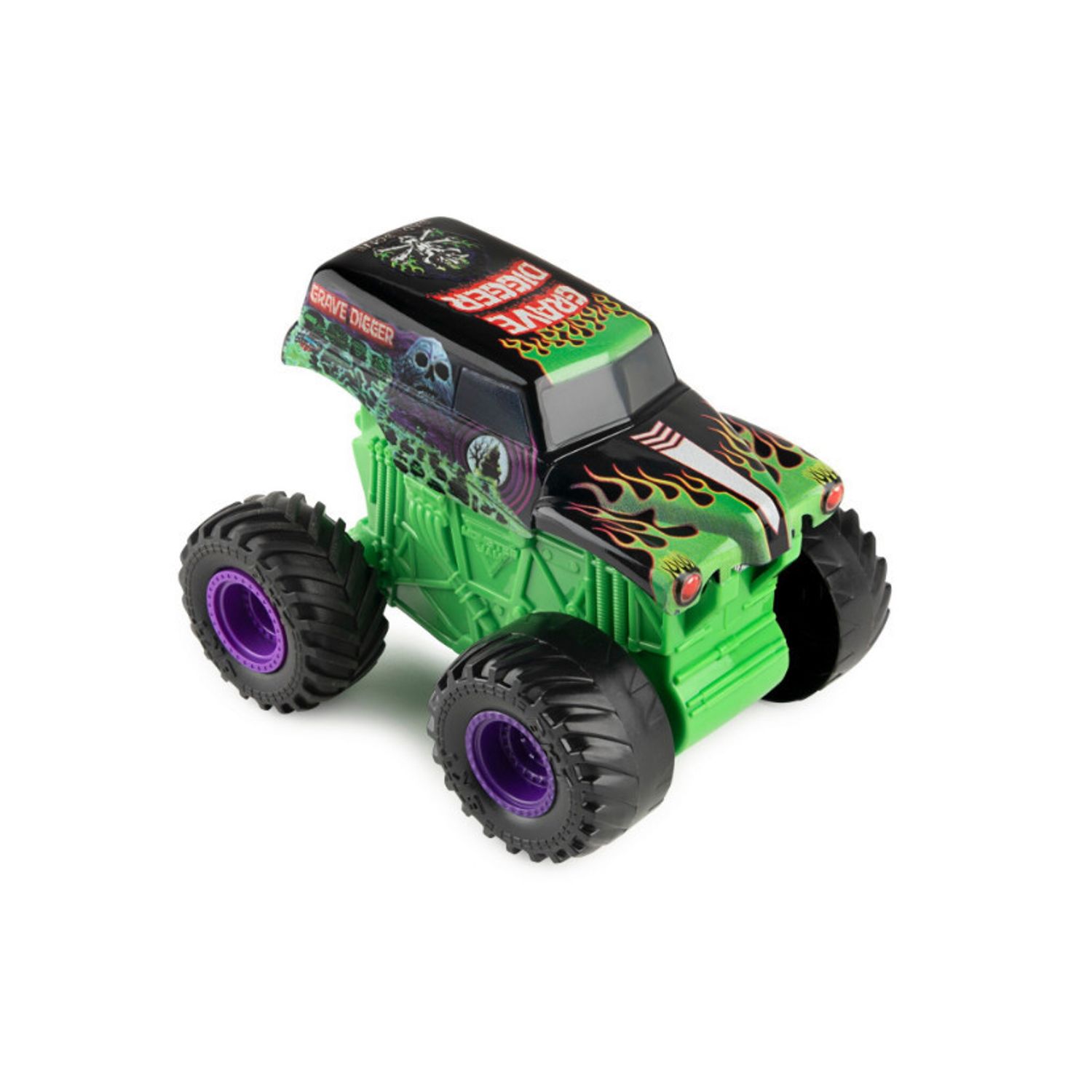 Masinuta Monster Jam Click Flip - Grave Digger, 1:43 fotografia produsului
