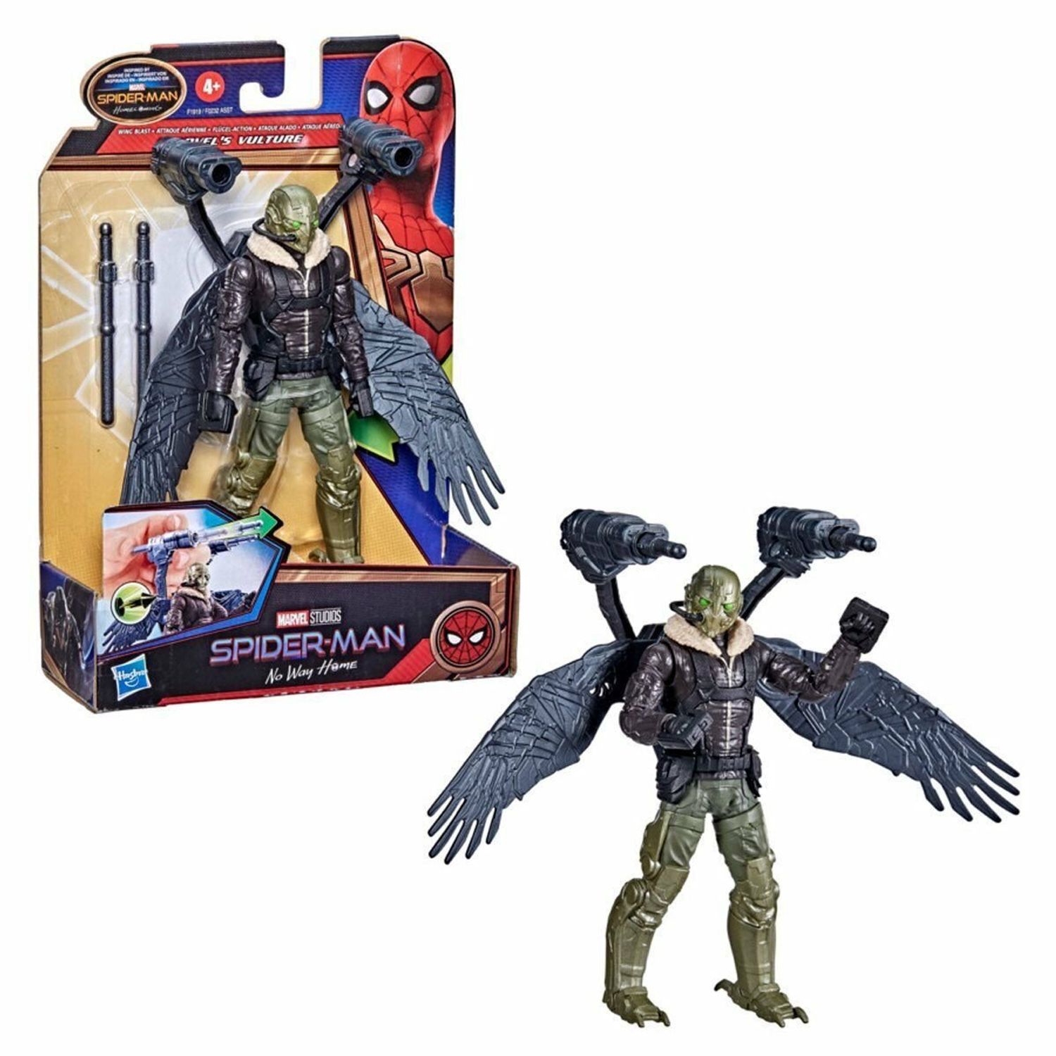 Figurina Marvel Studios Vulture, Negru, 15 cm, 4 ani fotografia produsului View 4 L
