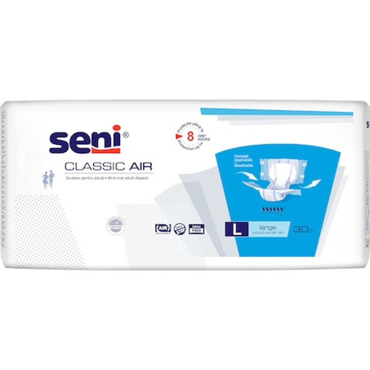 Scutece pentru adulti Seni Classic Air Large, 30 buc fotografia produsului