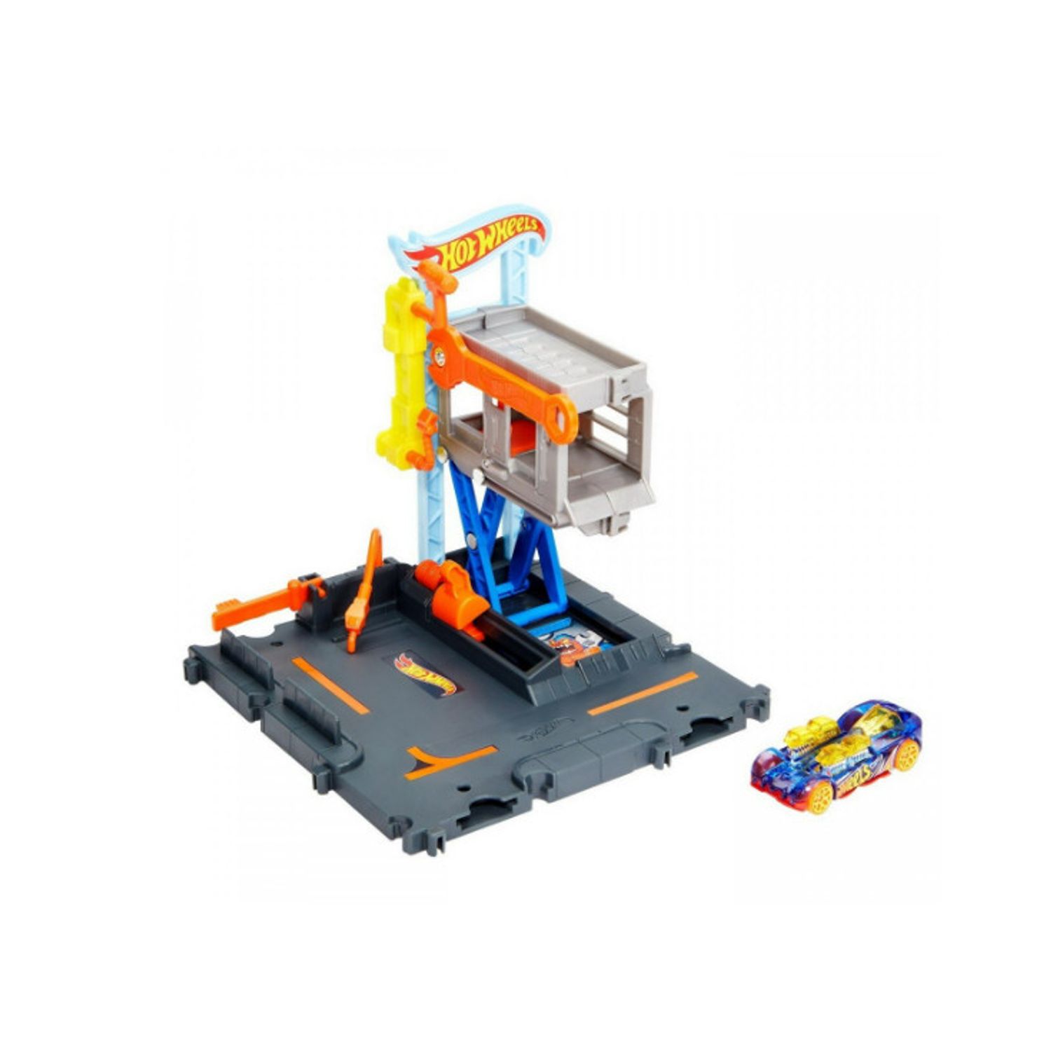 Set de joaca Hot Wheels, Atelier de tuning, Albastru fotografia produsului View 3 L