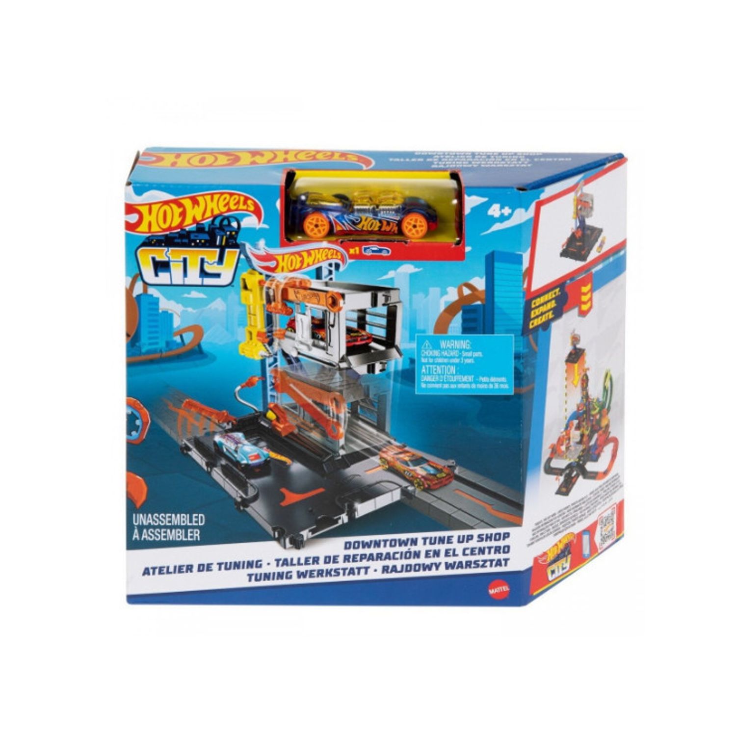 Set de joaca Hot Wheels, Atelier de tuning, Albastru fotografia produsului