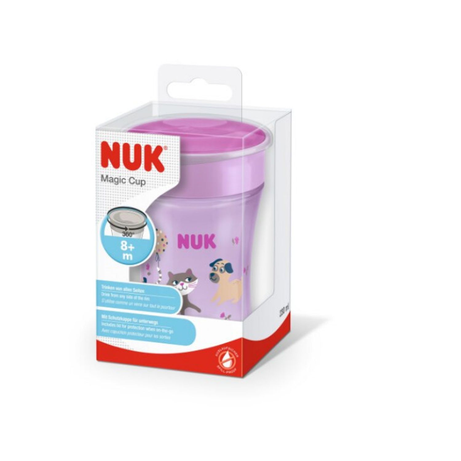 Cana Nuk Magic Cup, Evolution, +8 luni, 230 ml, Mov fotografia produsului View 4 L
