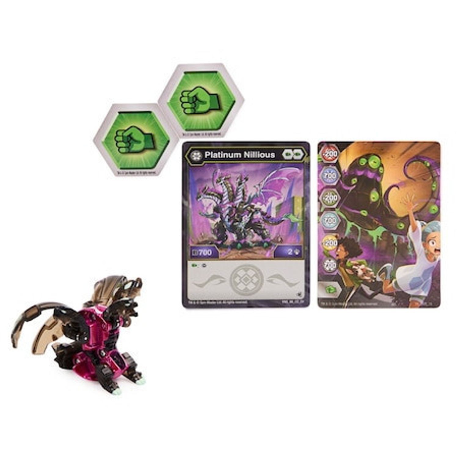 Figurina Metalica Bakugan Evolutions, Nillious, 6cm fotografia produsului View 8 L